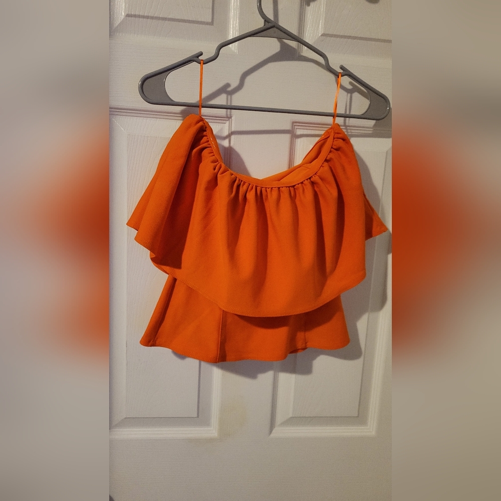 Brand New! Women's Zara Tube Top with Ruffles